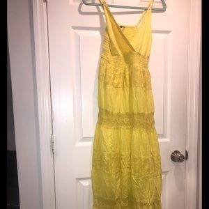 Yellow maxi dress